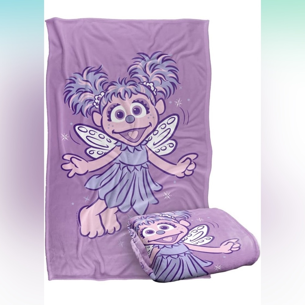 ❌SOLD❌Sesame Street Simple Abby Super Soft Throw Blanket 36" x 58" - Picture 1 of 8